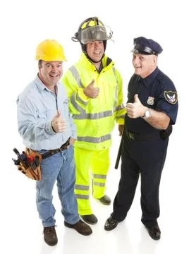 Group of Workers - Thumbsup Stock Photos