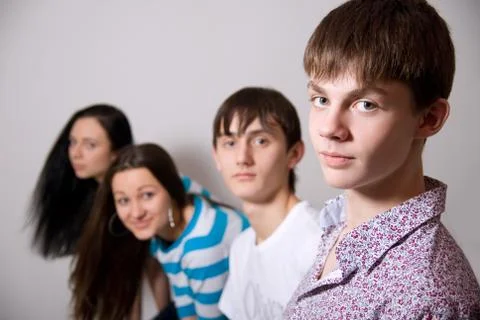 Group of young men Stock Photos