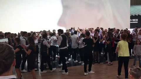 Group of young people dancing Stock Footage 74248375