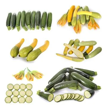 Group of zucchini Foto stock