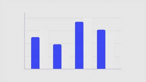 Grouped column chart infographic element animation Stock Footage 320223811