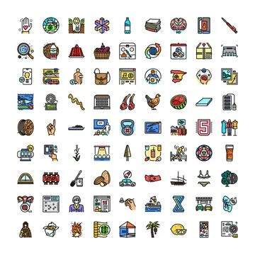 Grouping diverse vector icons for various concepts 스톡 일러스트