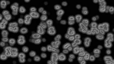 Grouping, noisy, cell-like, fluctuating animation 스톡 동영상 147090656
