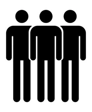 Grouping people flat icon isolated on white background. Teamwork symbol. Comm Stock Illustration