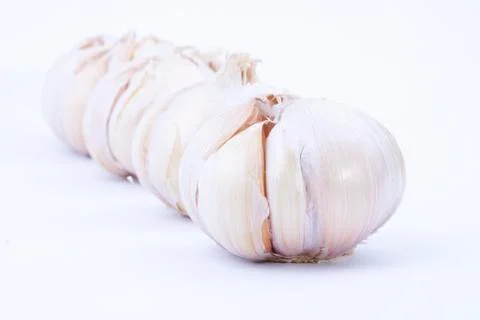 Groups of garlic Stock Photos