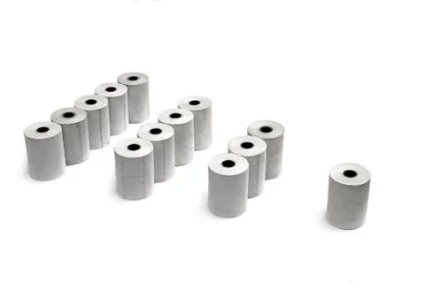 Groups of paper rolls Foto stock