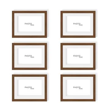Groups of wooden frames texture template vector design, wooden texture real.. Stock Illustration