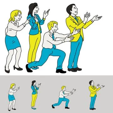 Groupshow Stock Illustration