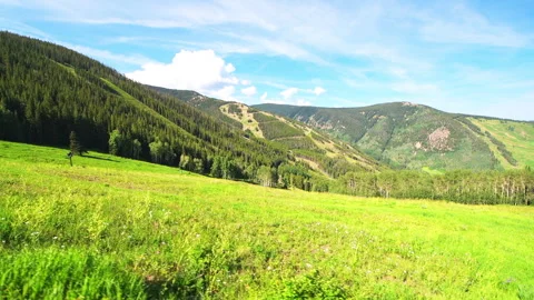 Grouse mountain at Beaver Creek royal elk hiking trail in Colorado Stock Footage 249347553