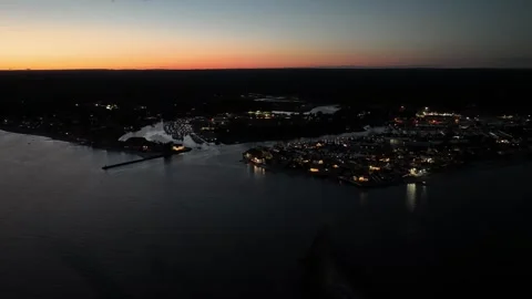 Grove Beach Point in Westbrook Video stock 283743940