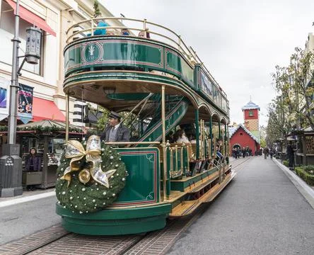 The grove trolley Stock Photos