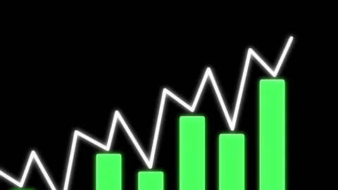 The grow up data graph animation Stock Footage 296078803