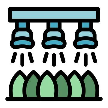 Grow lamps provide consistent light, fostering healthy growth for seedlings i Illustrazione stock
