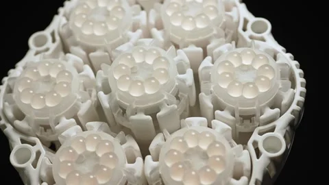 Grow light bulb for essential artificial light for indoor plants, supportin.. Stock Footage 271096740