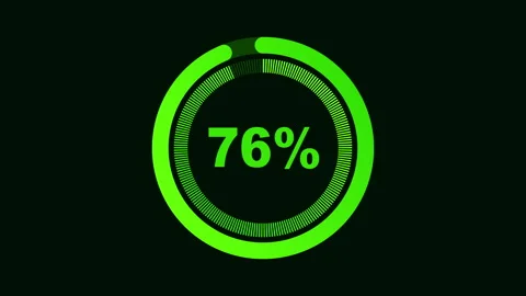 Grow loading futuristic circle orb bar, Science Futuristic Loading Circle Stock Footage 336039222