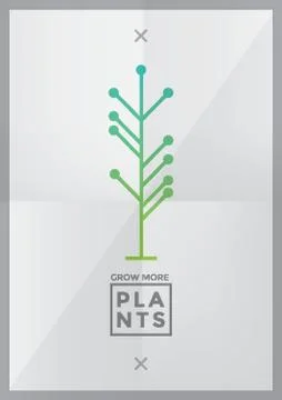 Grow more plants concept イラスト素材
