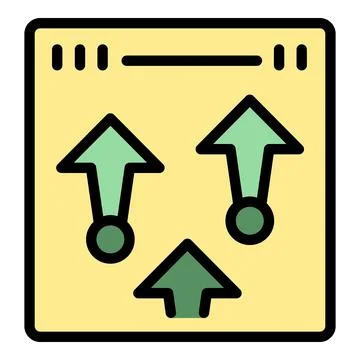 Grow online monetize icon vector flat Stockillustratie
