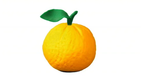 Grow orange - stop motion animation Stock Footage 496936