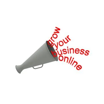 Grow your business online Stock Illustration
