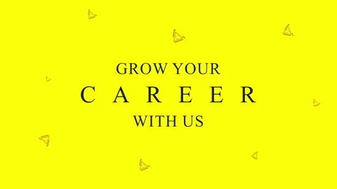Grow your career with us, text animation with white background Stock Footage 241403545