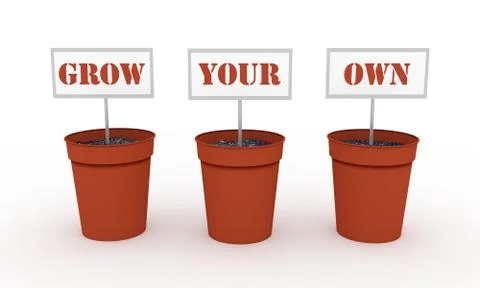 Grow Your Own Stock Illustration