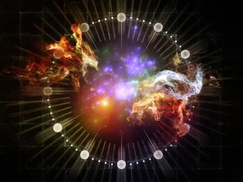 The Growing Abstract Visualization Stock Illustration