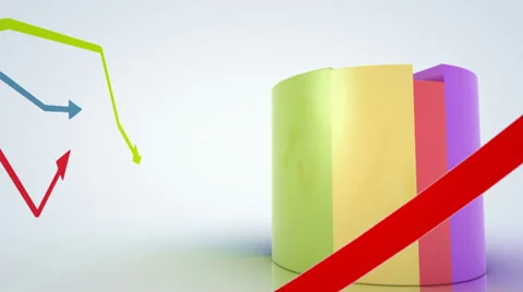 Growing and changing graphs Stock Footage 32864251