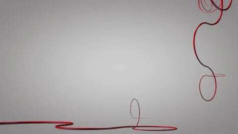 Growing and vanishing winding 3D of the line. Video stock 79594285