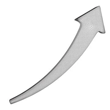 Growing arrow chart vector Stock Illustration