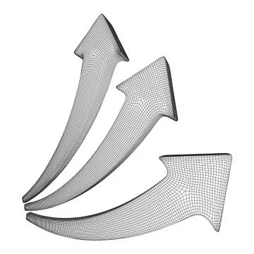 Growing arrow chart vector Stock Illustration