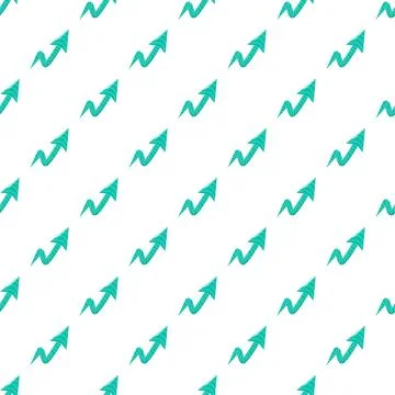 Growing up arrow seamless pattern background Illustrazione stock