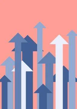 Growing up arrows Stock Illustration