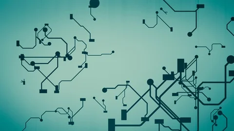 Growing artificial intelligence neural network Stock Footage 94651326