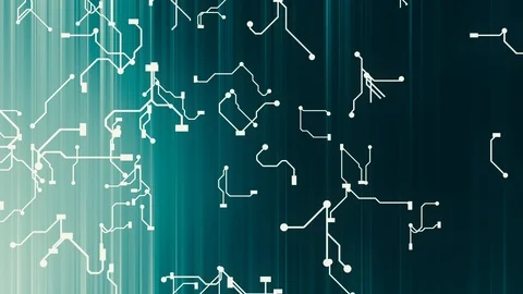 Growing artificial intelligence neural network Stock Footage 94653481