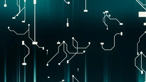 Growing artificial intelligence neural network Stock Footage 94654829