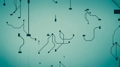 Growing artificial intelligence neural network Stock Footage 94655259