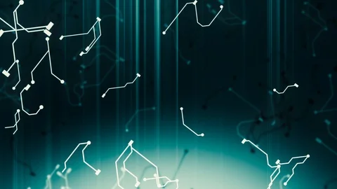 Growing artificial intelligence neural network Stock Footage 94655936