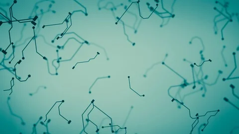 Growing artificial intelligence neural network Stock Footage 94656173