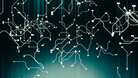 Growing artificial intelligence neural network Stock Footage 94658687