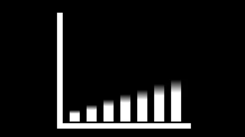 Growing bar chart with green arrow business concept	 Stock Footage 326705504