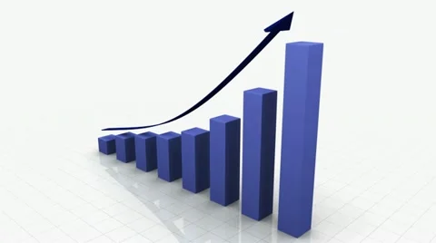 Growing Bar Graph / Chart | Stock Video | Pond5