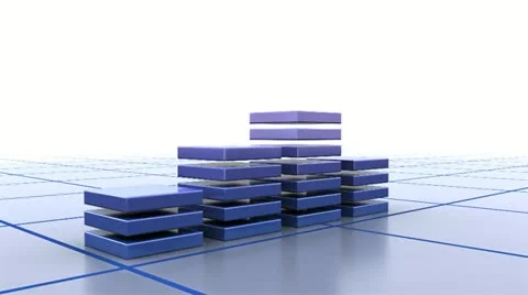 Growing Bar Graph Stock Footage 11696061