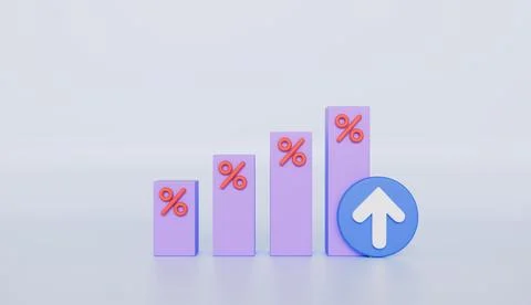 Growing bars graphic step to growth success and graph, Business chart graph Stock Illustration