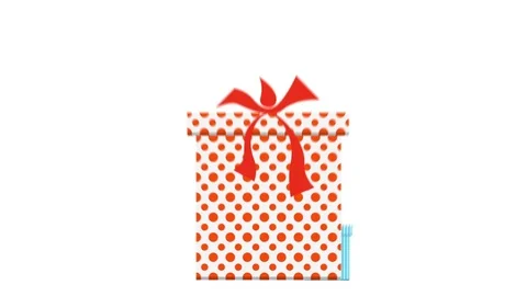 Growing boxes with gifts Stock Footage 72261794