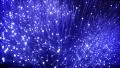 Growing bunch of optical fibers. Distribution of the light signal. 4k or 4k+ Resolution