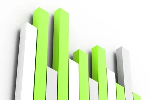 Growing business graph Stock Illustration