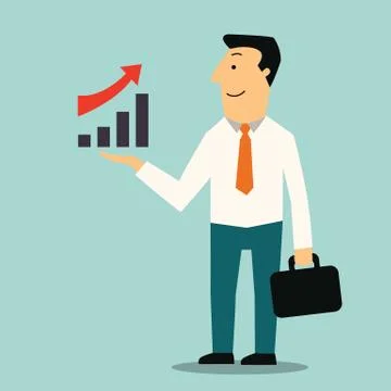 Growing business Stock Illustration