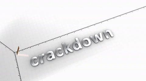 Growing chart Crackdown Stock Footage 68158630