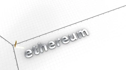 Growing chart Ethereum Stock Footage 77640491