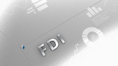 Growing chart FDI, Foreign Direct Investment Video stock 53418795